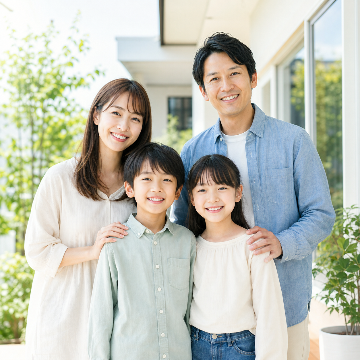 家族の暮らしを守るイメージ